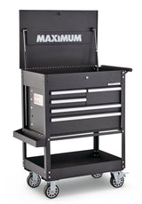Rolling Mechanics Tool Cart with 5 Drawers, Black, 30-in K4L9 - product image 2