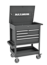 Rolling Mechanics Tool Cart with 5 Drawers, Black, 30-in K4L9 - product image 5