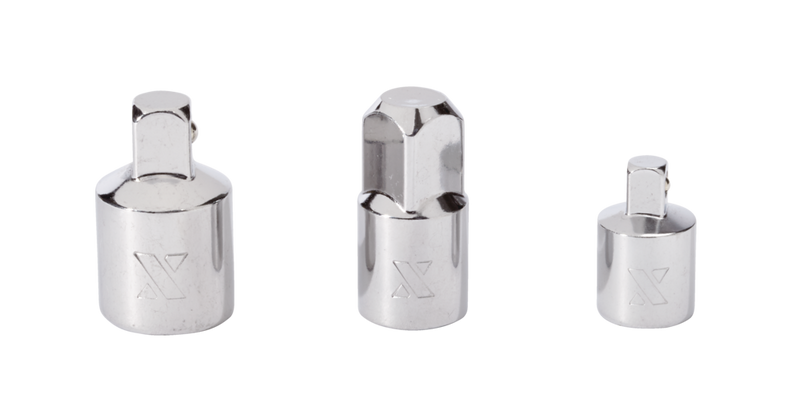 Socket Adapter Set, 3-pc, Nickel-Chrome Plating B9N8