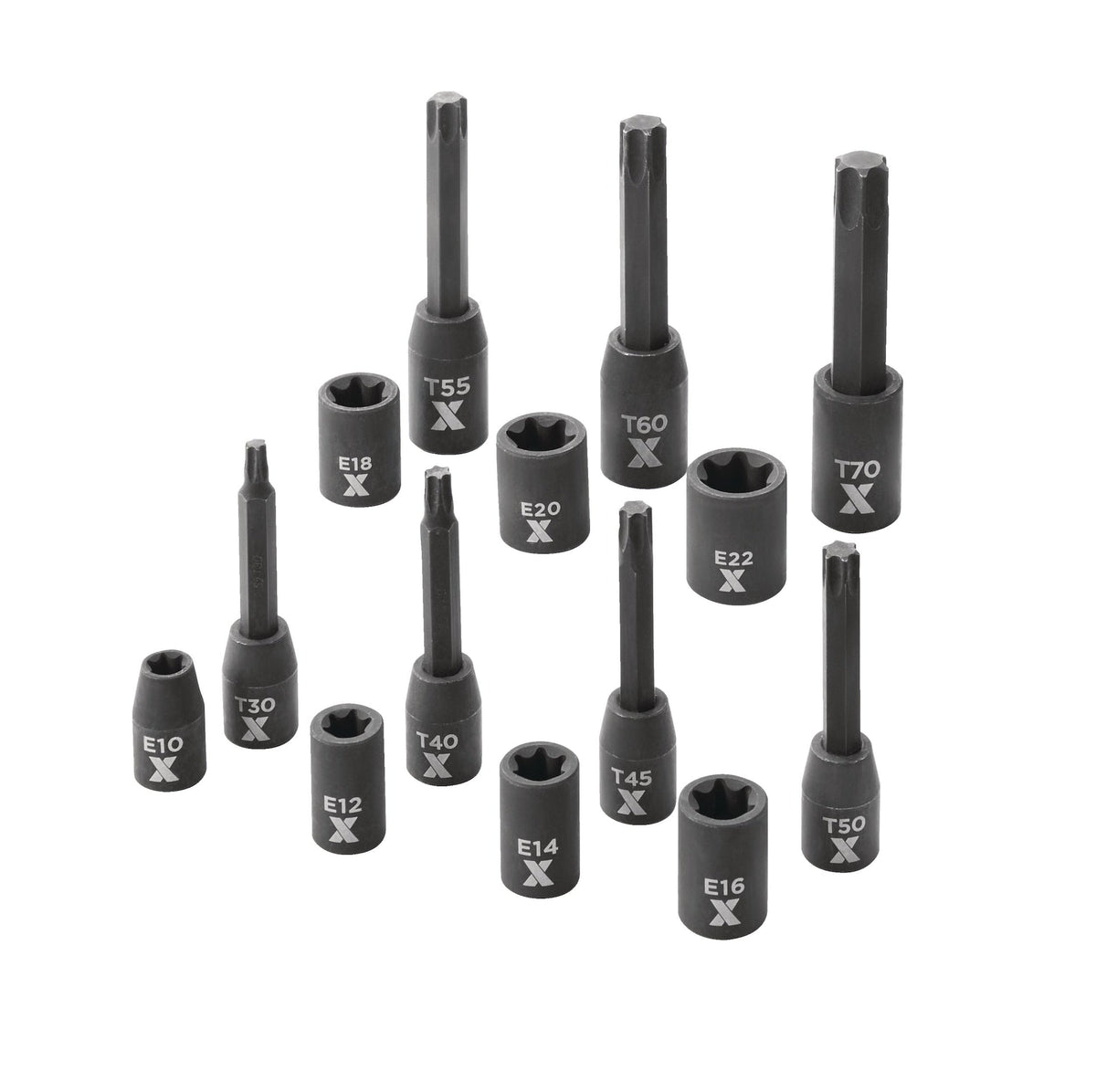 Torx & E-Torx Impact Bit Socket Set, 14-pc, SAE/Metric D3O4 - product image 3