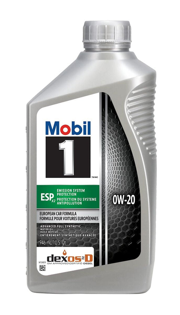 1 ESP Emission System Protection X2 Advanced Fuel Economy 0W20 Synthetic Engine/Motor Oil, 946-mL F9O7