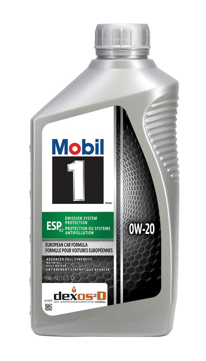 1 ESP Emission System Protection X2 Advanced Fuel Economy 0W20 Synthetic Engine/Motor Oil, 946-mL F9O7