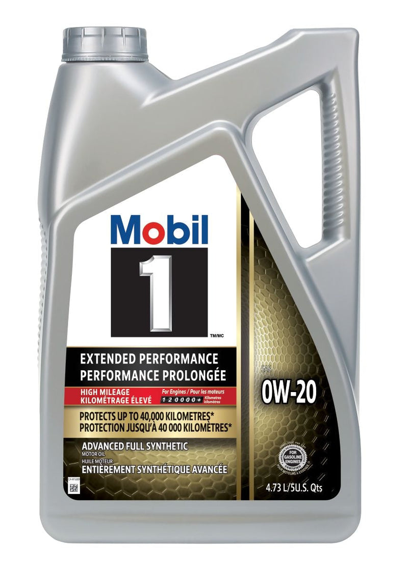 1 Extended Performance High Mileage 0W20 Synthetic Engine/Motor Oil, 4.73-L G6W4