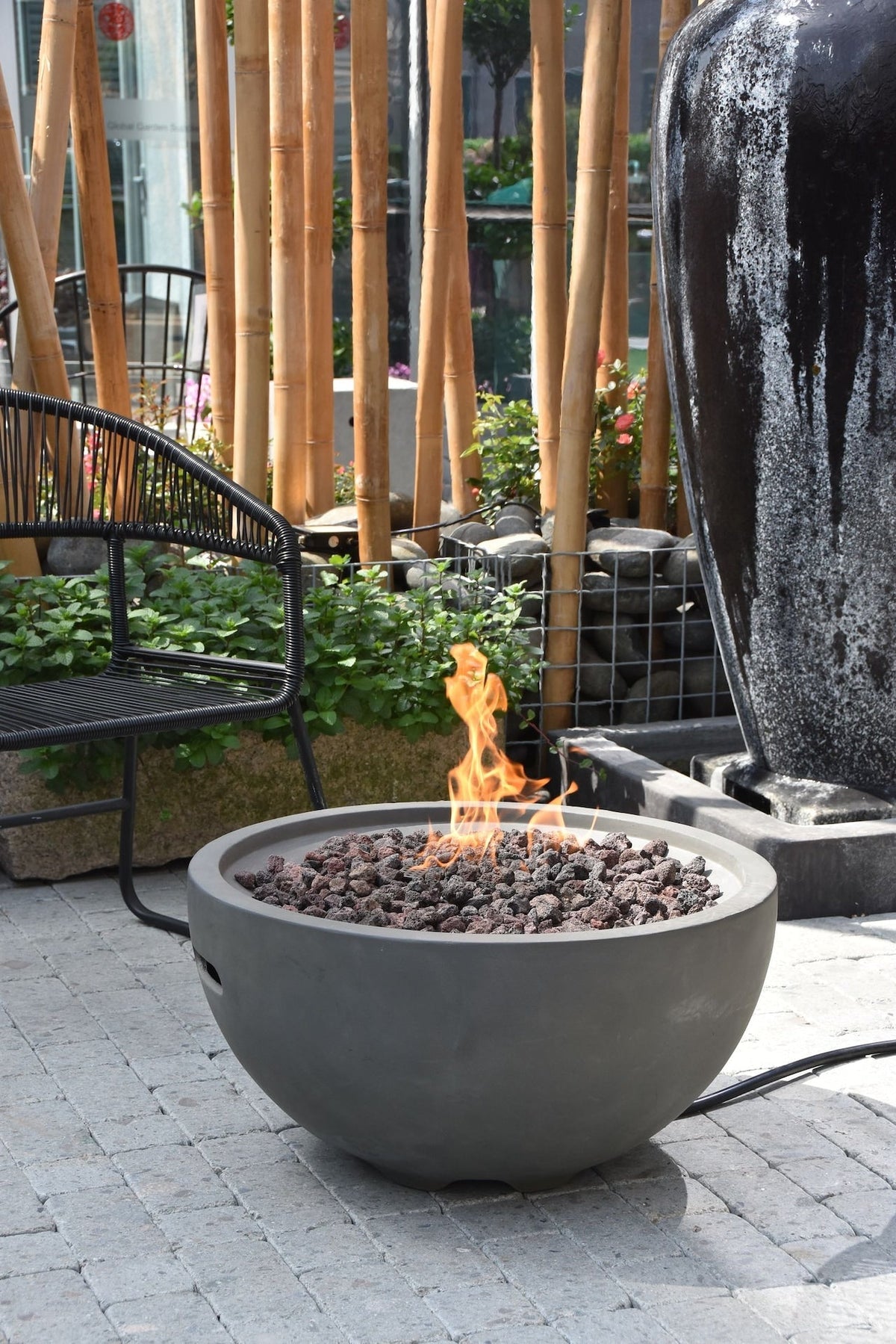 Nantucket Outdoor Gas-Fueled Fire Bowl, 40,000 BTUs, 27 x 27 x 14-in X8G9 - product image 3