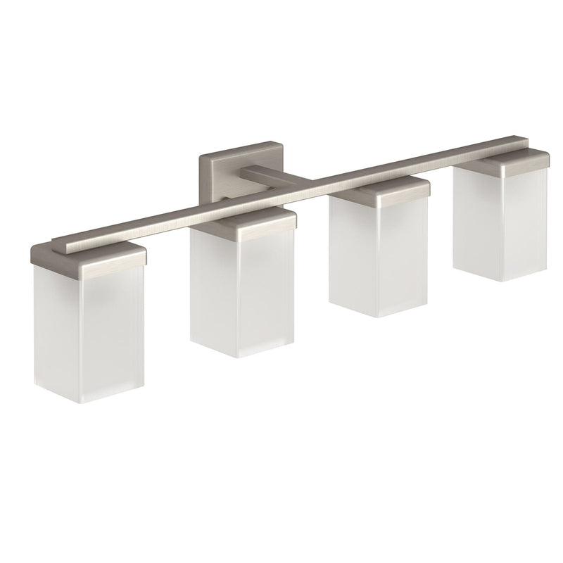 90-Degree Vanity Lighting Fixture, Brushed Nickel, 4-L I6G1