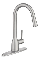 Adler Single Handle Pulldown Kitchen Faucet, Spot Resist Stainless M6X4 - product image 1