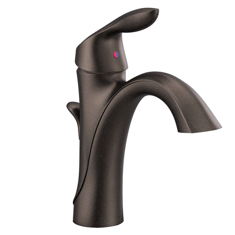Align Single Handle Single Hole Bathroom Sink Faucet, Rubbed Bronze E7V4