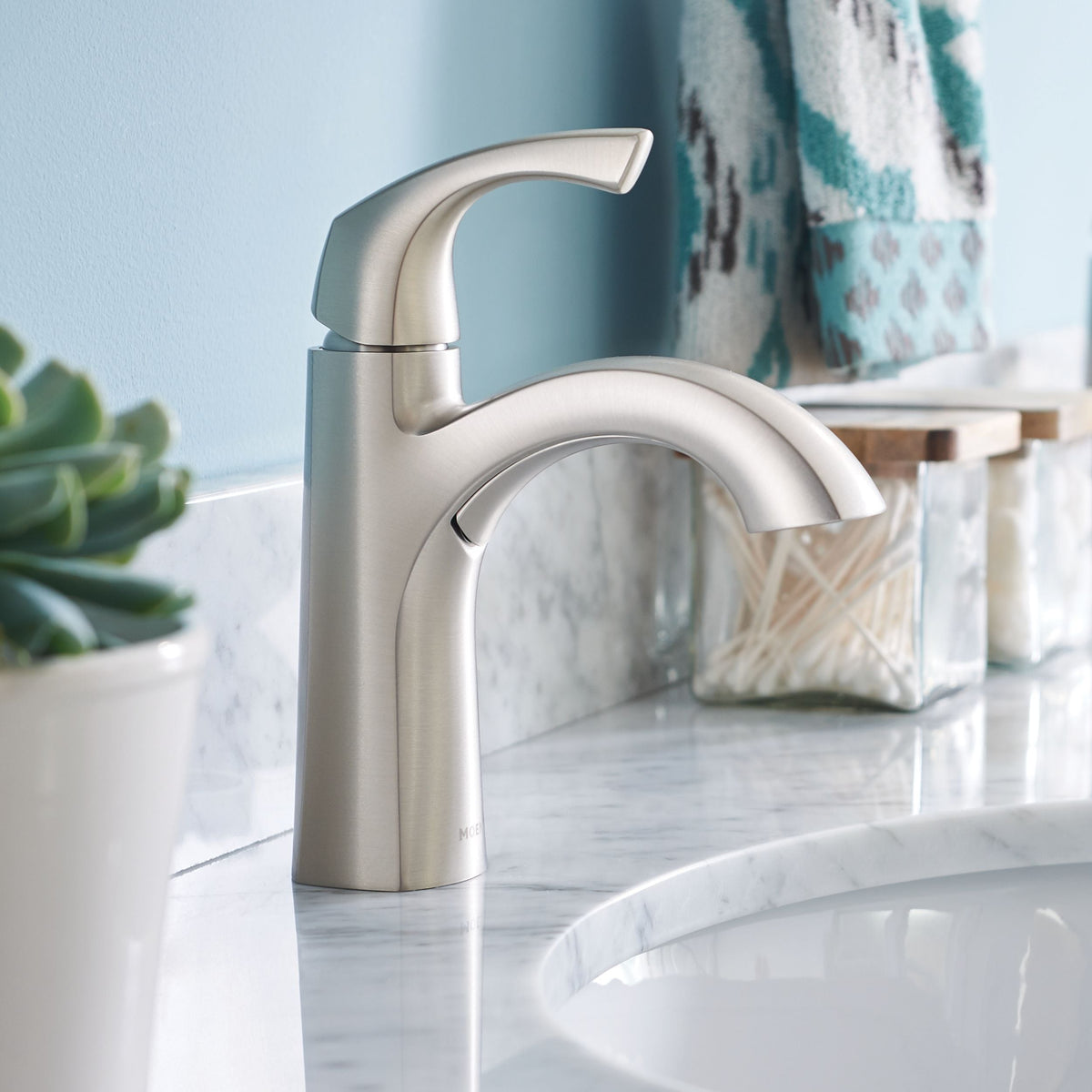 Lindor Single Handle Bathroom Faucet, Spot Resist Brushed Nickel X3M2 - product image 6
