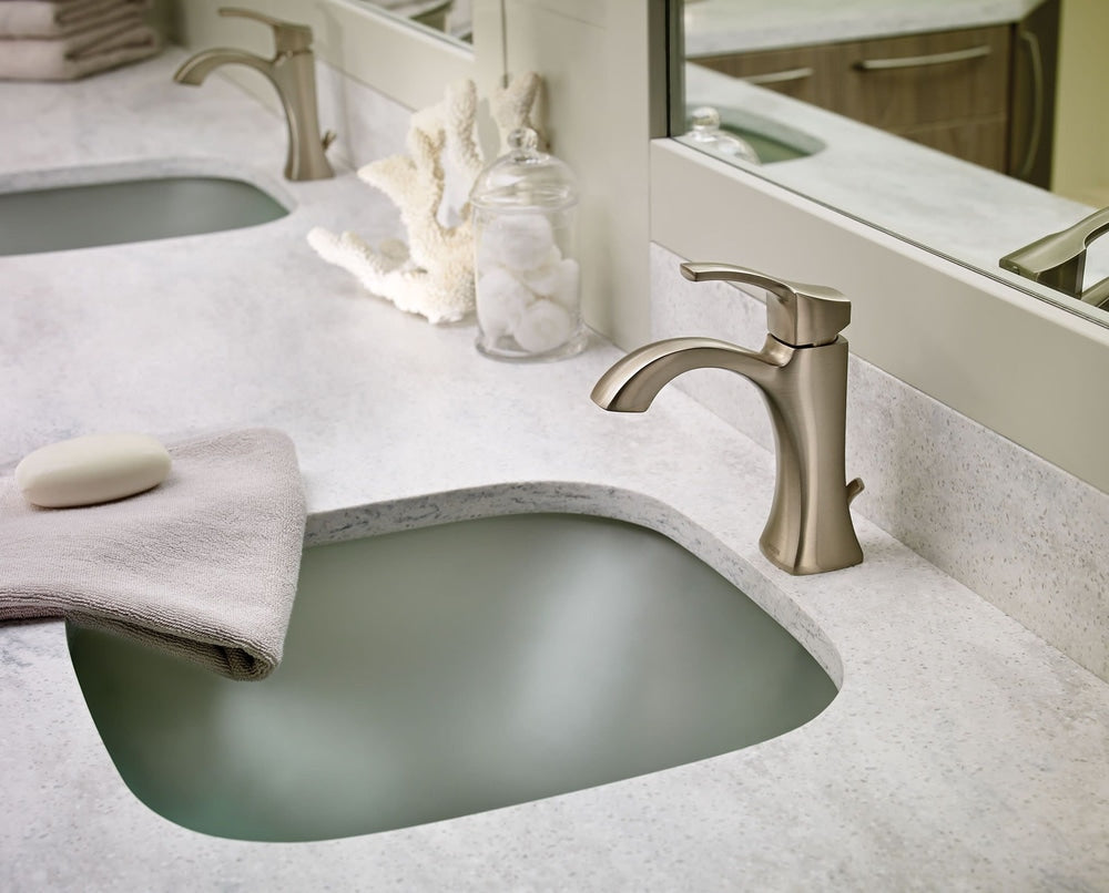 Voss Single Handle High Arc Single Hole Bathroom Sink Faucet, Brushed Nickel X7G6 - product image 8