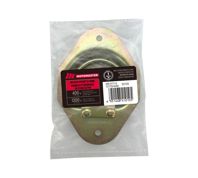 1,200-lb Medium Duty D-Ring, Recessed Mountable D3J5