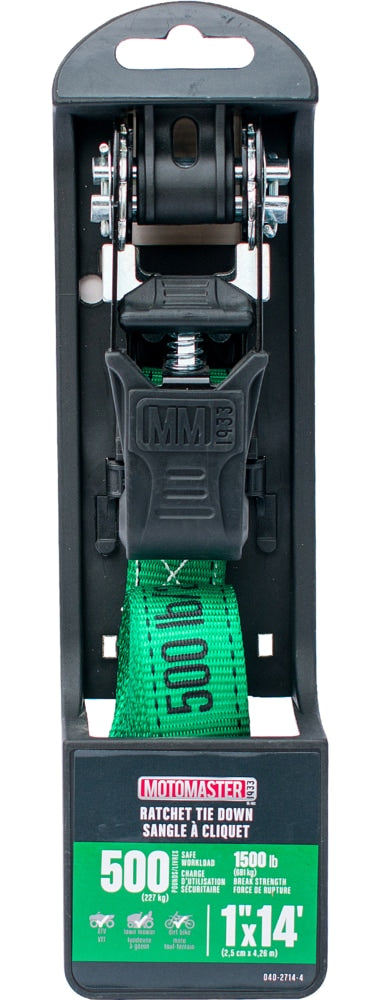 1,500-lb Endless Padded Ratchet Tie Down Strap, Weatherproof, 1-in x 14-ft O1F5 - product image 2