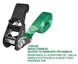 1,500-lb Endless Padded Ratchet Tie Down Strap, Weatherproof, 1-in x 14-ft O1F5 - product image 5