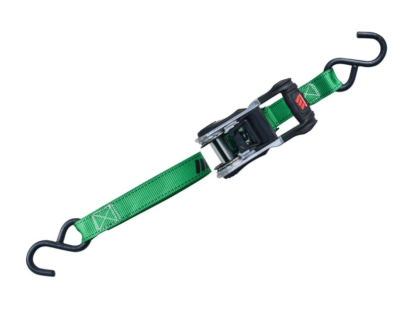 1,500-lb Ratchet Tie Down Straps, with Padded Handle, 1-in x 14-ft G8N5