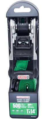 1,500-lb Ratchet Tie Down Straps, with Padded Handle, 1-in x 14-ft G8N5 - product image 3