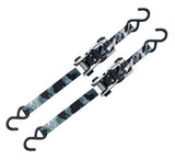 1,500-lb Snow Camo Ratchet Tie Down, 1-in x 10-ft, 2-pk K4G5 - product image 2