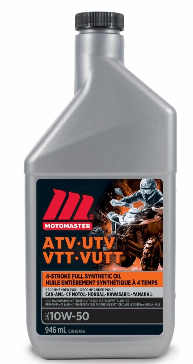 4-Stroke Synthetic ATV/UTV Engine Oil 10W50, 946-mL Q3K7 - product image 1