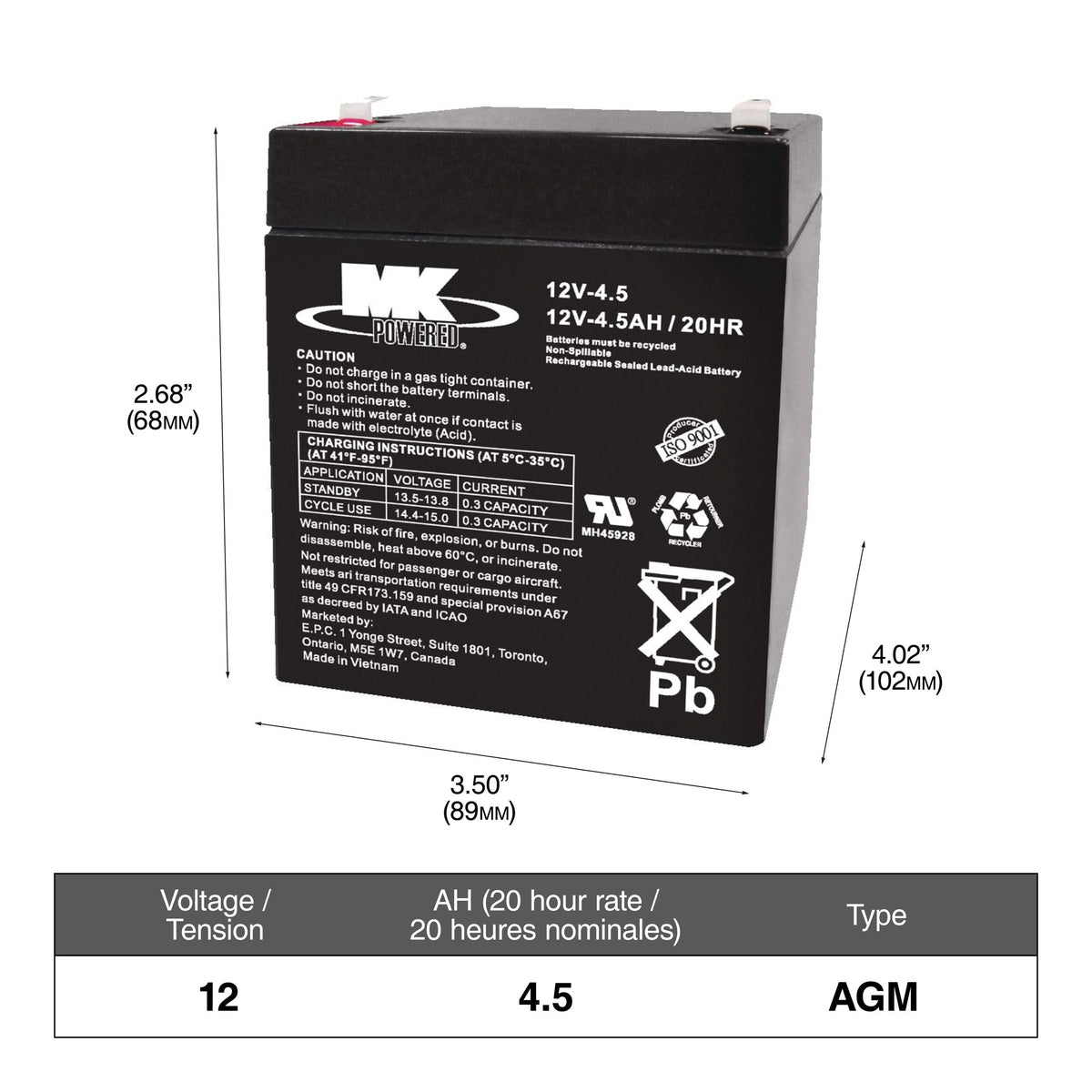 Commercial Group Size 1 6-Volt Battery K9S7 - product image 1