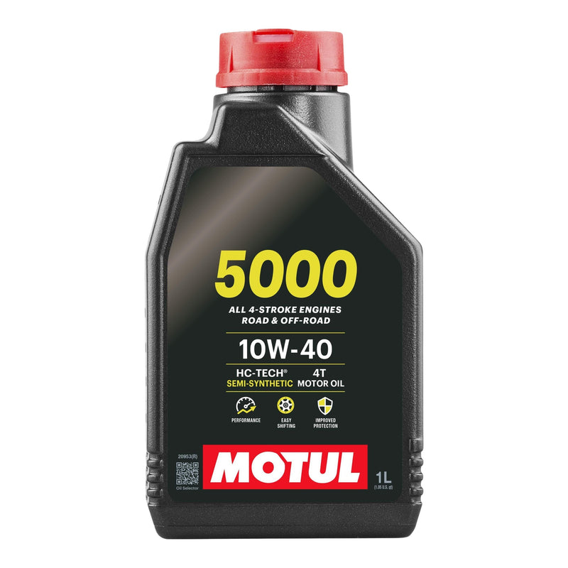 5000 4-Stroke Semi-Synthetic 10W40 Motor Oil, 1-L N5K4