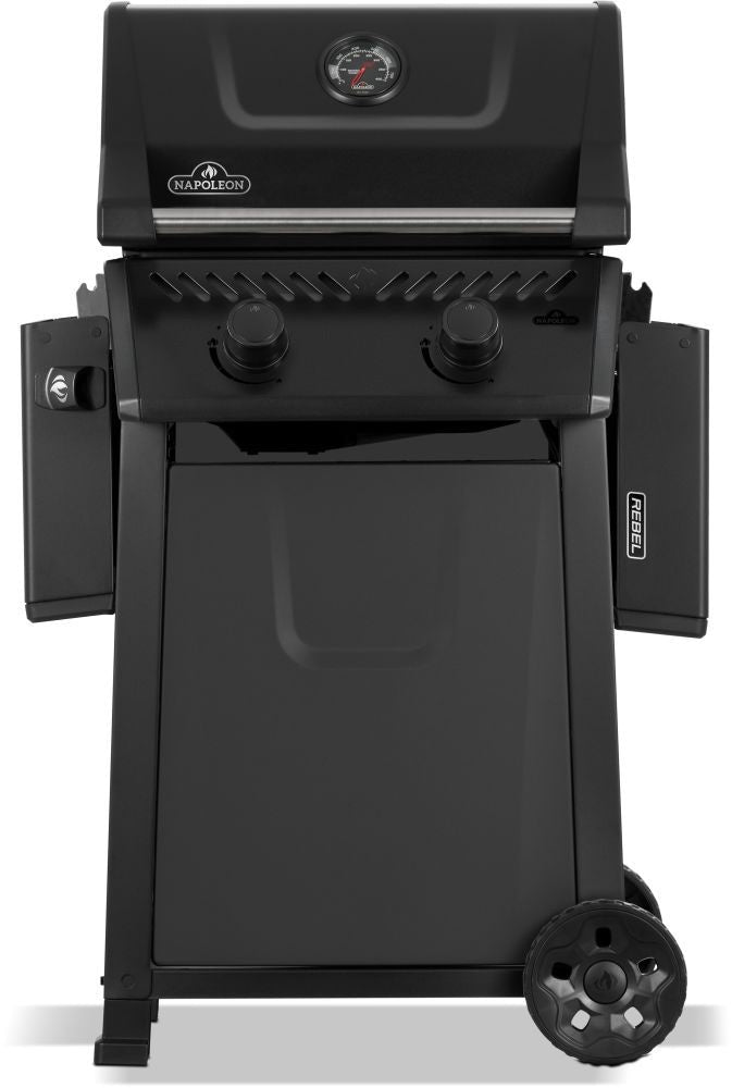 Rebel 365 2-Burner LP Gas BBQ, Matte Black E5Q6 - product image 4
