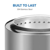 Timberwolf Outdoor Smokeless Multi-Fuel Fire Pit, Stainless Steel, 22-in U7V7 - product image 8