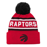 Raptors Jacquard Cuffed Knit With Pom, Acrylic Knit, Regular Size M7F8 - product image 1