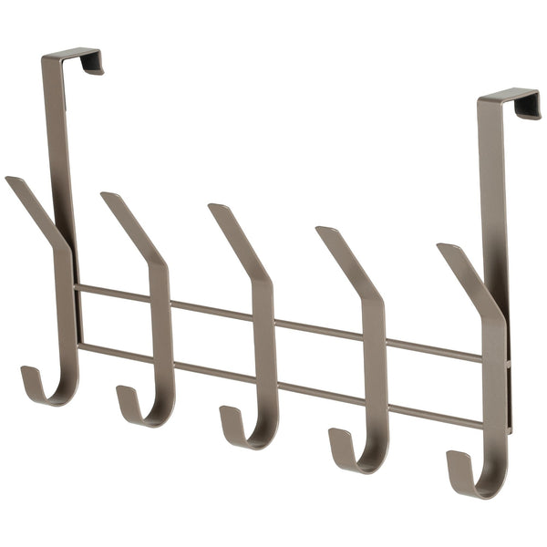 16.1" Over The Door Metal 5 Hook, Champagne J6Z9