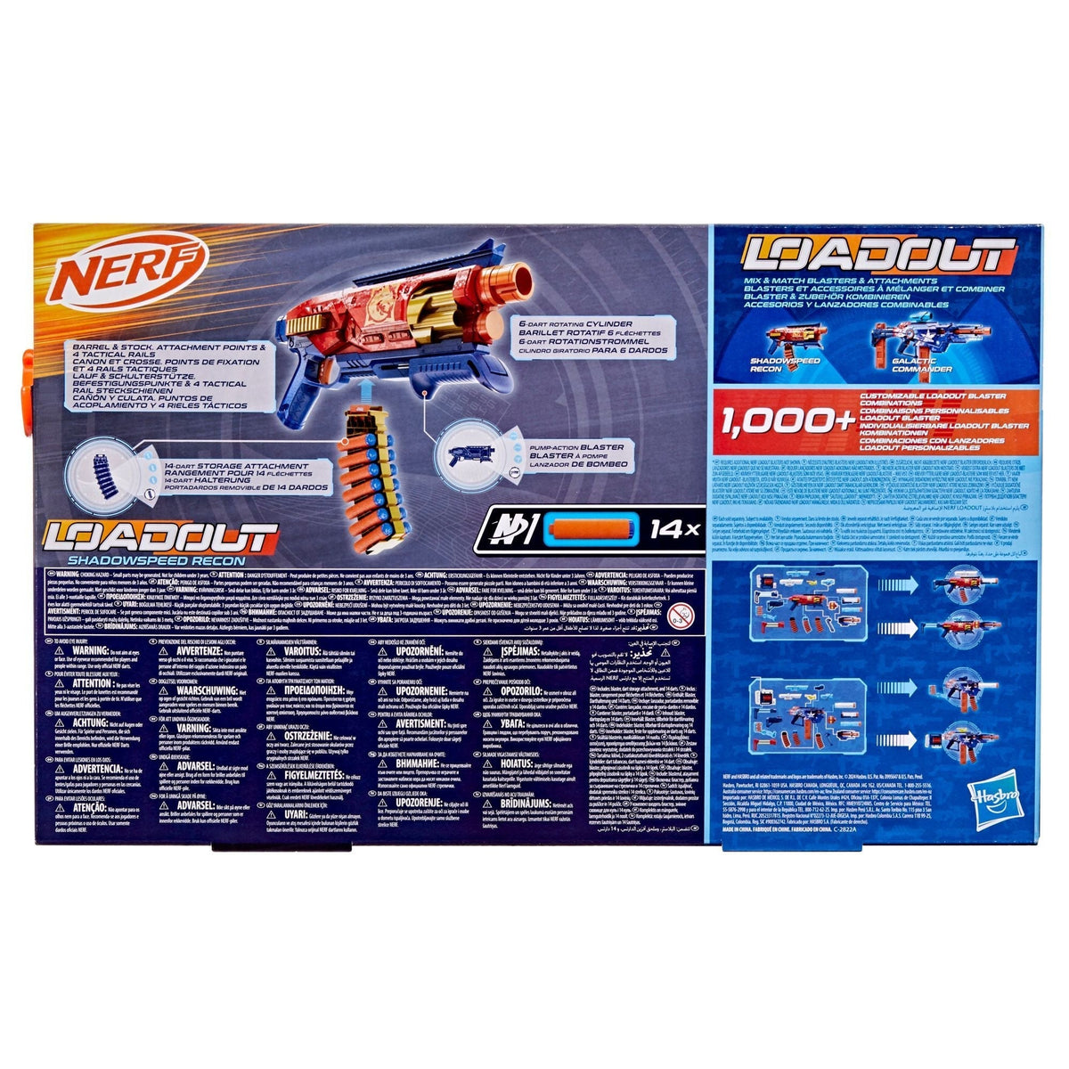 Loadout Shadowspeed Recon Dart Blaster with Dart Storage Attachment and 14 N1 Darts E3U0 - product image 3