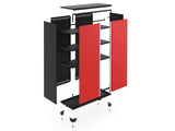 Bold Series 24-Gauge Steel RTA Storage Locker with 3 Shelves, Black/Red, 30-in V8O7 - product image 1