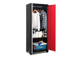 Bold Series 24-Gauge Steel RTA Storage Locker with 3 Shelves, Black/Red, 30-in V8O7 - product image 2