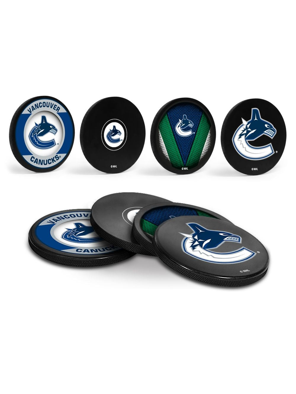 Hockey Puck Drink Coasters, 4-pk X4F8 - product image 1
