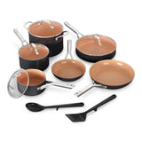Extended Life Essential Ceramic Cookware Set, 12-pc, Dark Grey I5K2 - product image 2