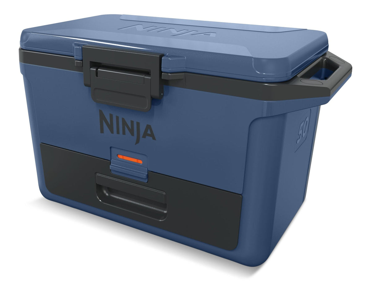 FrostVault 50-Quart Portable Hard Cooler with DryChill Drawer, Blue, 47-L X6R1 - product image 1