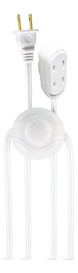 14-ft 7-in 16/2 Indoor Extension Cord, ON/OFF Foot Switch, White V0N4 - product image 1