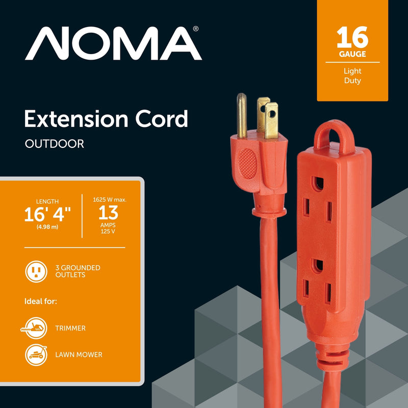 16-ft 5-in 16/3 Outdoor Extension Cord with 3 Grounded Outlets G7T9