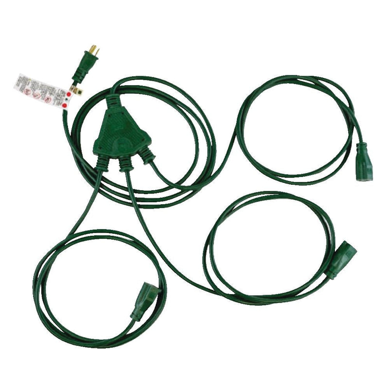 28-ft Outdoor 3-Split Extension Cord P8P7