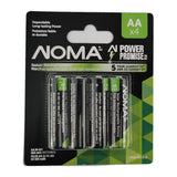 900mAh AA Solar Rechargeable Batteries, 900mAh, 4-pk I4O8 - product image 1