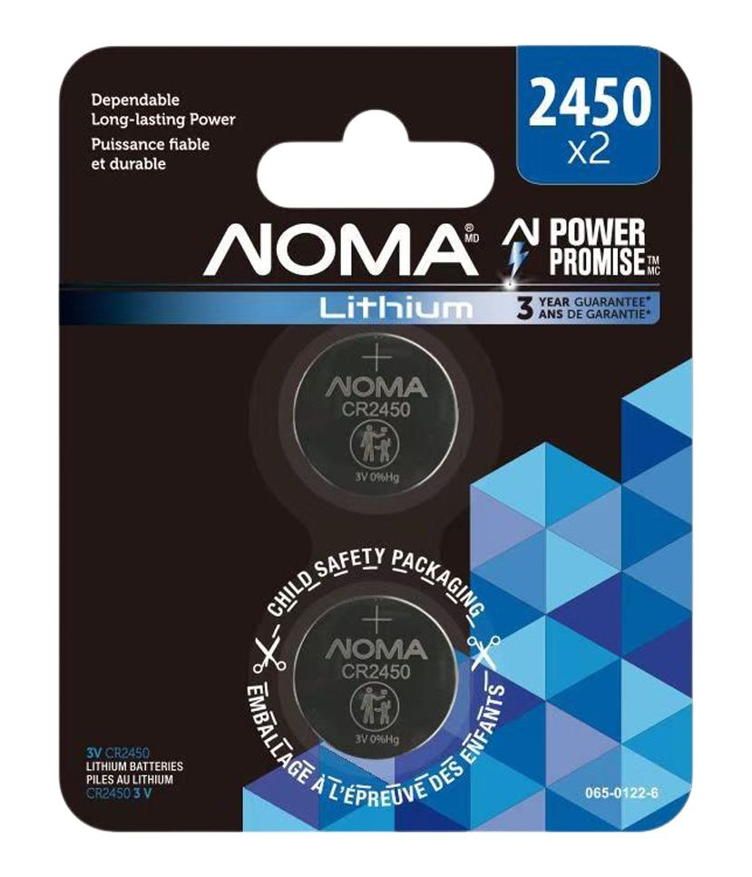 CR2450 Lithium Battery, Long-Lasting Power, 2-pc Q8L8 - product image 1