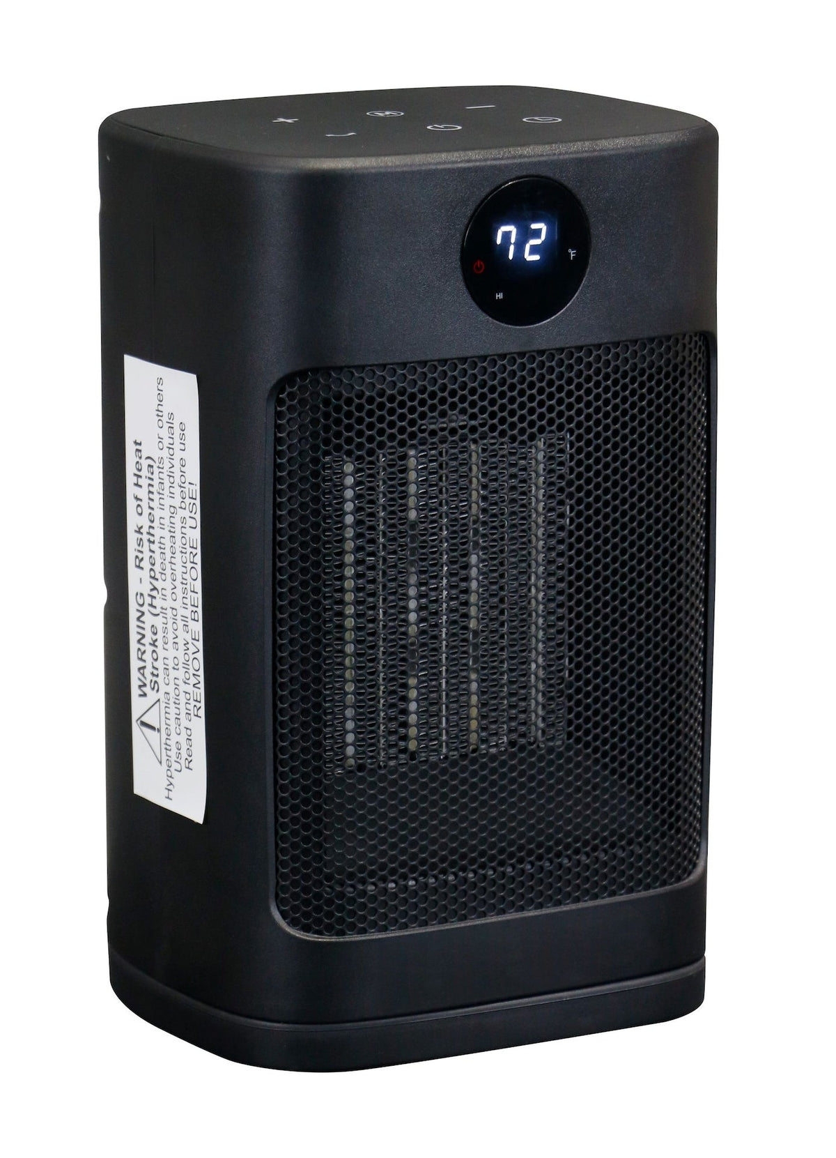 Digital Electric Personal Ceramic Heater with Remote, 1500W, Black Q9S7 - product image 2