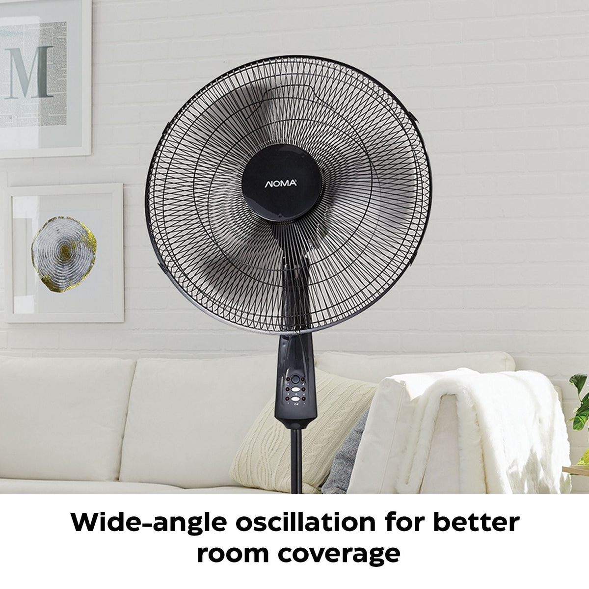 Oscillating Pedestal/Stand Fan with Remote Control, 3-Speed, Black, 18-in M4I9 - product image 6