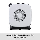 Portable Oscillating Portable Ceramic Space Heater withThermostat, 1500W, White A3A7 - product image 7