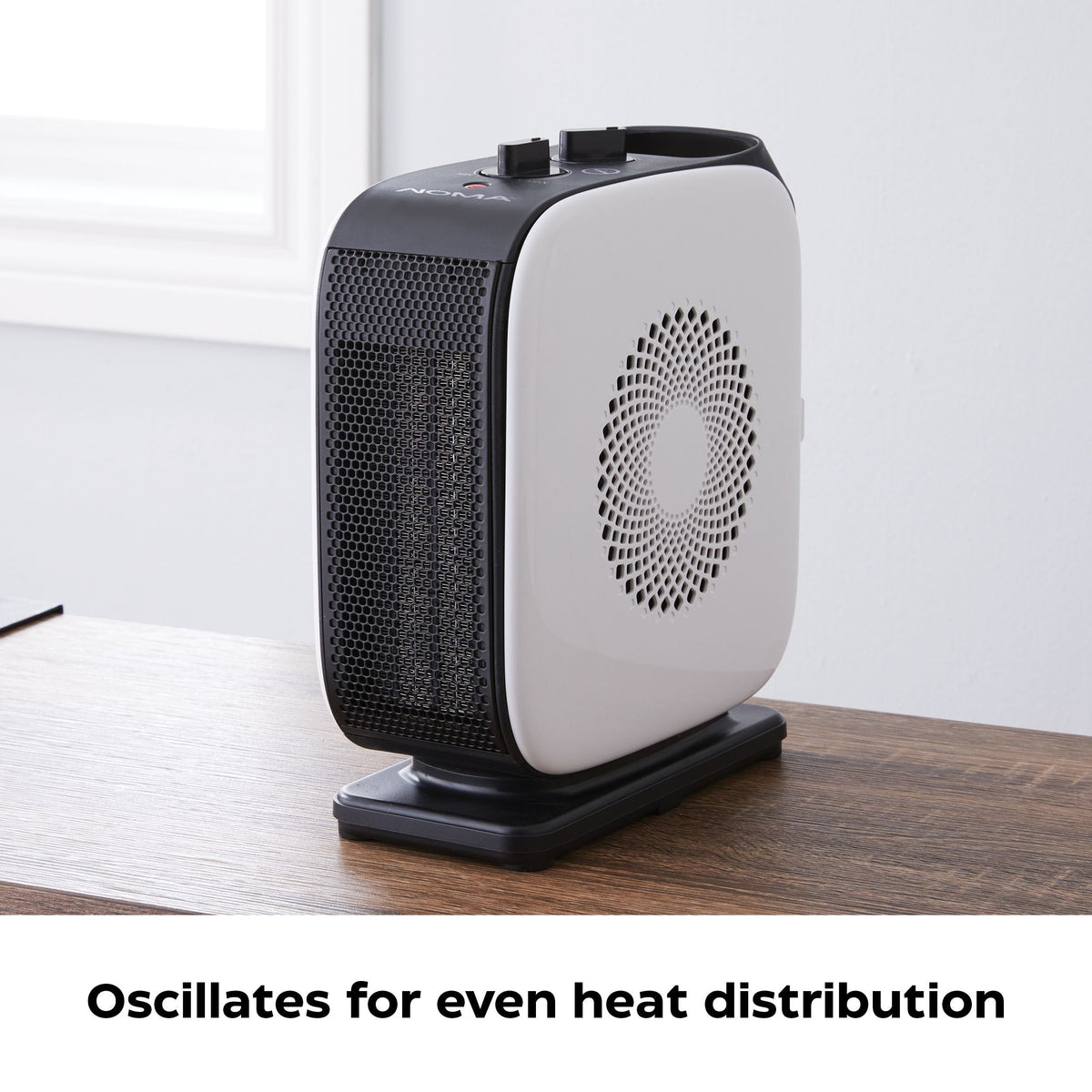 Portable Oscillating Portable Ceramic Space Heater withThermostat, 1500W, White A3A7 - product image 8