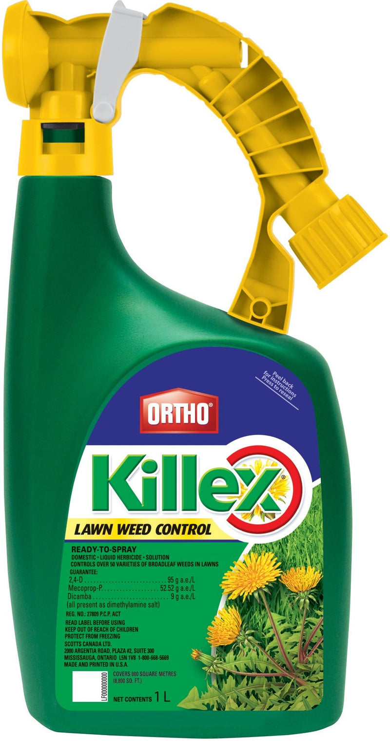 Killex Ready-to-Spray Lawn Weed Control/Killer, Herbicide, 1-L V2Z7