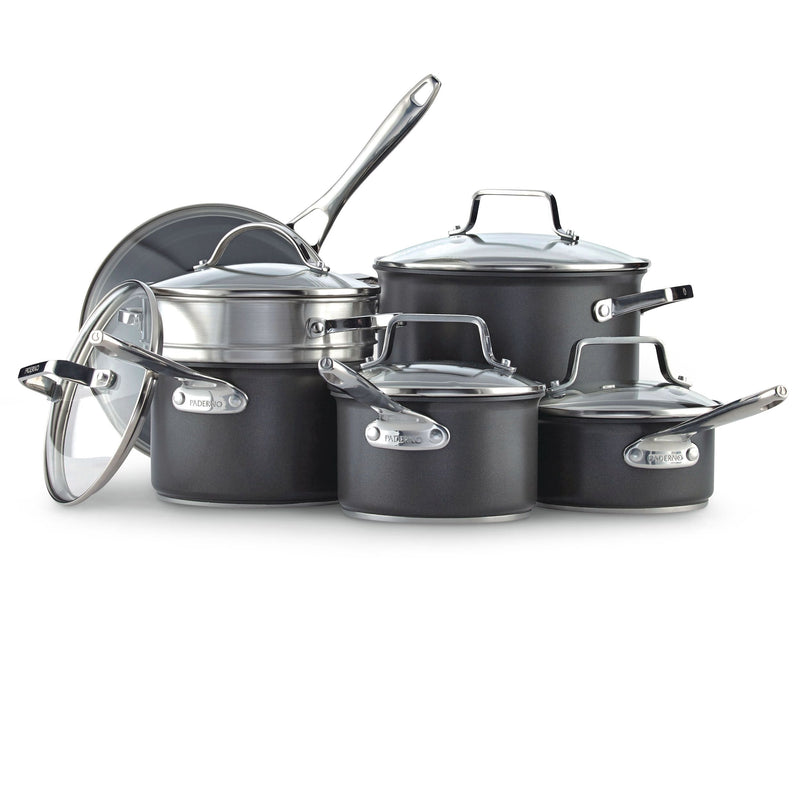 Hard Anodized Cookware Set, Non-Stick, PFOA-Free, Dishwasher & Oven Safe, 12-pc E3U3