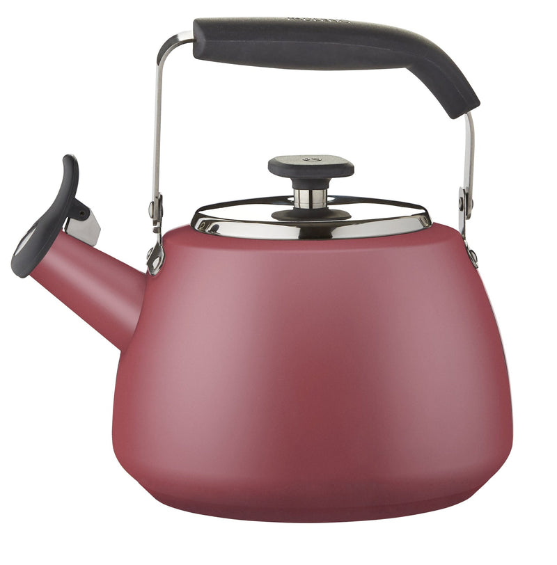Stainless Steel Stovetop Kettle, 1.9-L, Red E0Z7