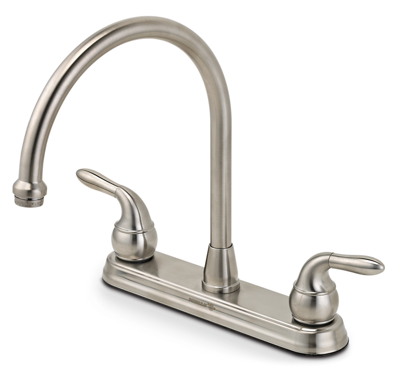 Double Handle Kitchen Faucet, Brushed Nickel Y0I3