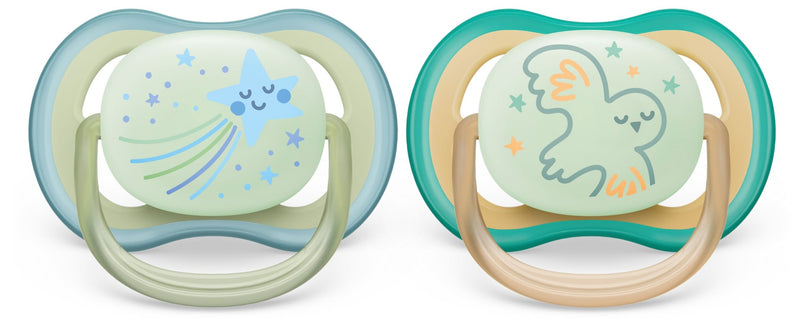 Ultra Air Pacifier, 0-6 Months, Smiling Star & Owl, 2-pk H5O4