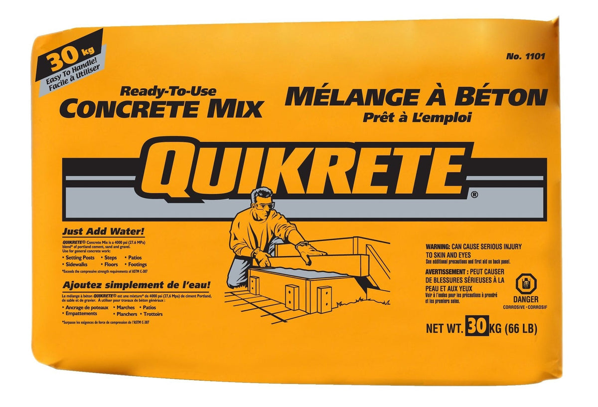 Ready-To-Use Pre-Mixed Multi-Purpose Concrete Mix, Just Add Water, 30-kg D5Y0 - product image 1