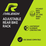 Adjustable Rear Bike Rack, Lightweight, Aluminum, Black M8K0 - product image 6