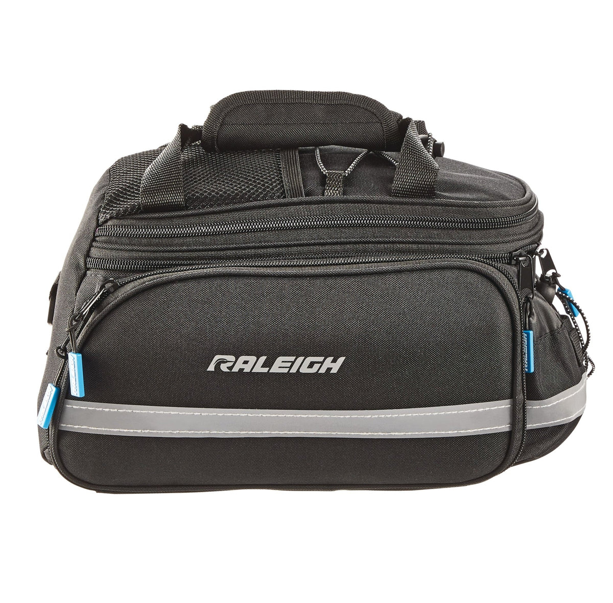 Expandable Rack Top Bike Bag withRemovable Carry Strap & Reflective Strip, Black U2X6 - product image 3