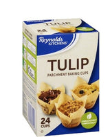 24PC PARCHMENT TULIP CUPS A8Y5 - product image 1